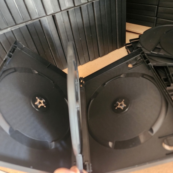 58 X New Black Multi CD Plastic Case Holders + Additional Inserts - Picture 2 of 6